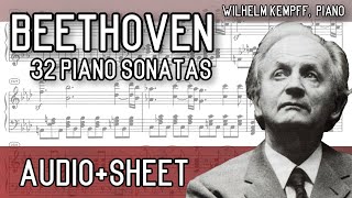 Beethoven  32 Piano Sonatas complete AudioSheet Kempff [upl. by Yroj]