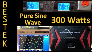 Bestek 300W Pure Sine Wave Inverter  Review and load test [upl. by Sik]