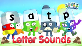 BacktoSchool Phonics  Letter Sounds SATP  Level One  Alphablocks [upl. by Oht819]