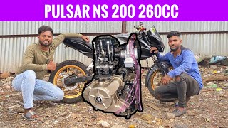 WE BUILT PULSAR NS200 260cc  part2 [upl. by Rialb]