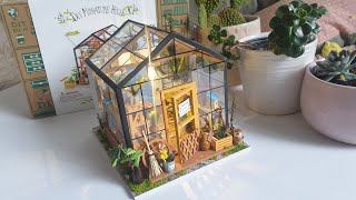 DIY Miniature Garden House  Rolife  Robotime Cathys Flower House [upl. by Callida]