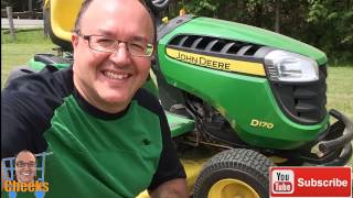 Drifting With My John Deere D170 Lawn Tractor  Grass Cutting Review [upl. by Sayette]