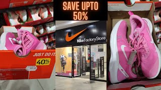 Inside the Nike factory store Save upto 50 off Nike items [upl. by Nyliac934]