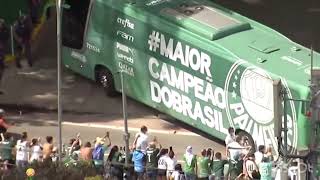 RECEPÇÃO DO PALMEIRAS CHEGANDO AO CT [upl. by Krein]