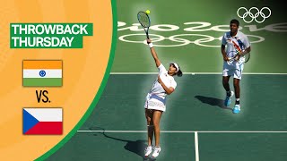 Sania Mirza amp Rohan Bopanna face Lucie Hradecká amp Radek Štěpánek  Rio 2016 Replays [upl. by Loring]