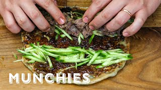 How To Make a Scallion Pancake Beef Wrap [upl. by Derian432]