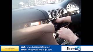 Radio Removal BMW 3 Series 19982006  JustAudioTips [upl. by Marcelline]