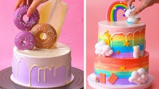 Top 10 Beautiful Cake Tutorials  Best Colorful Cake Decorating Ideas  So Yummy Cake Design 2020 [upl. by Llekim626]