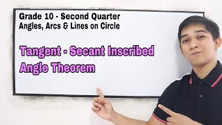 TangentSecant Inscribed Angle Theorem [upl. by Alebasi468]