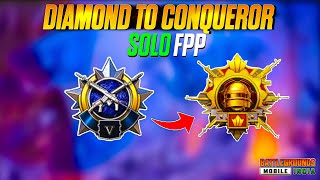 🇮🇳 Day  3  Diamond 5 To Conqueror Rank Push In Solo Fpp 😍  Solo Fpp Rank Push Tips And Tricks 🔥✅ [upl. by Zeb813]