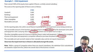 Impairments IAS 36  ACCA SBR lectures [upl. by Belak]