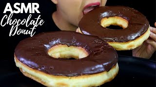 ASMR GIANT CHOCOLATE GLAZED DONUT Eating Sound MUKBANG Hungry Cakes [upl. by Fabrin]