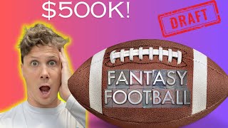 Live Fantasy Football Draft for 500k [upl. by Dilan]