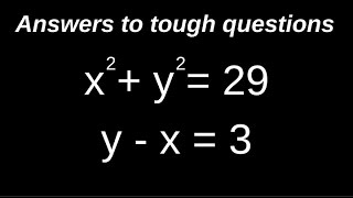 How to solve a simultaneous quadratic and linear equation [upl. by Aneeras]