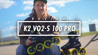 K2 VO2S 100 Pro review  Inline skates  SkateProcom [upl. by Enttirb291]