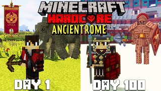 I Survived 100 Days in Ancient Rome in Hardcore Minecraft FT Mythology [upl. by Liborio274]