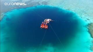 300mdeep underwater sinkhole declared worlds deepest China [upl. by Riatsila]