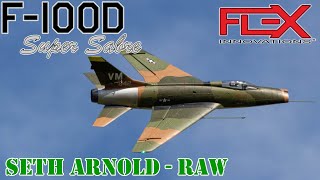 F100D Super Sabre 90mm EDF  Seth Arnold Raw [upl. by Aihsoem]