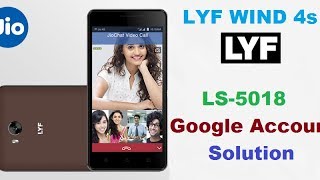 LYF LS5018 Google Account Remove [upl. by Neurath257]