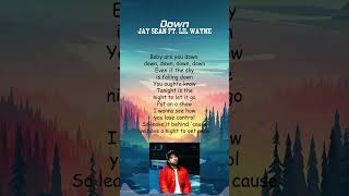 Jay Sean ft Lil Wayne  Down Lyrics shorts [upl. by Illak]