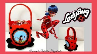 DIY  Ladybug  Miracolus Lembrancinha de aniversário [upl. by Burra310]