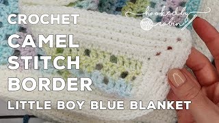 Crochet Camel Stitch Border  Great for Beginners amp Fast [upl. by Amaris]