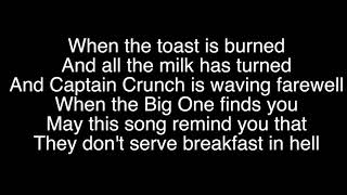 Lyrics  Breakfast  The Newsboys [upl. by Enelrad]