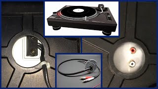 Technics 1200 Turntable  Replacing RCA cables with RCA Jacks [upl. by Assenay17]