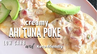 Creamy Ahi Tuna  Poke at home [upl. by Ahsap]