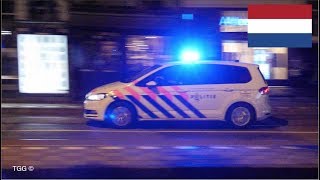 Amsterdam Police Responding Siren amp Lights x3  Politie Amsterdam Met Spoed [upl. by Hoshi]