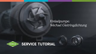 SCHULZ Service Tutorial  Wechsel Gleitringdichtung [upl. by Ecirad540]