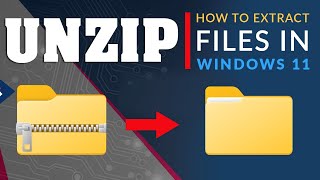 How to Extract or Unzip Files in Windows 11  Open Compressed Files in Windows 11 [upl. by Wilscam873]