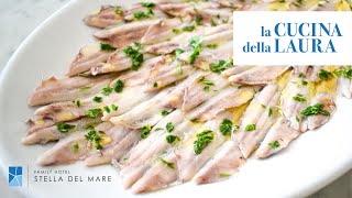 Alici marinate tradizionali  La Cucina della Laura [upl. by Marci]