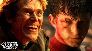 FINAL FIGHT SpiderMan vs Green Goblin  SpiderMan No Way Home Tom Holland Willem Dafoe [upl. by Ayatnahs]