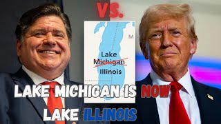 IL Gov JB Pritzker Changes Great Lake Michigan to Lake Illinois [upl. by Vevine]