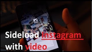 Instagram with video for Blackberry Z30 Q10 Z10 Q5 Tutorial Sideload [upl. by Irtak]