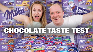 Milka Chocolate Taste Test amp Review  SO MUCH CHOCOLATE [upl. by Hatty12]