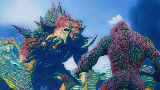 Kong vs Mega Kaiju [upl. by Annocahs]