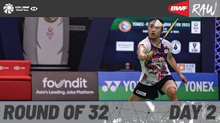 YONEXSUNRISE India Open 2025  Day 2  Court 2  Round of 32 [upl. by Durrej]