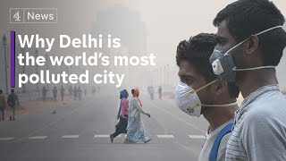 Record levels of toxic air make Delhi world’s most polluted city [upl. by Aurilia]