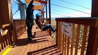 Grand Canyon West Ziplines — Hualapai Ranch Arizona [upl. by Littman897]