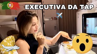 VLOG NA EXECUTIVA DA TAP ✈️ [upl. by Lienet]