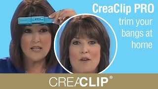 CreaClip PRO How to trim your bangs at home [upl. by Ahcsim]