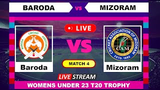 Mizoram vs Baroda Live Cricket Today [upl. by Skeie]