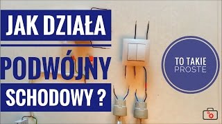 Przełącznik schodowy podwójny  jak to działa  Vteka [upl. by Arrimat]