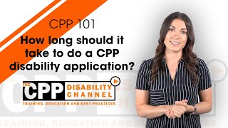 How long should it take to do a CPP disability application [upl. by Charron]