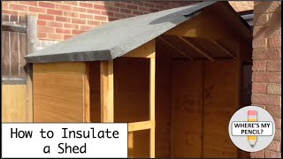 How to Insulate a Shed [upl. by Corydon]