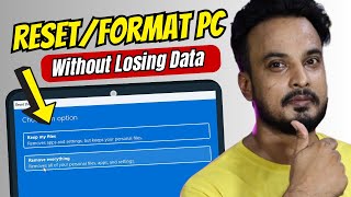 How to Reset PC Windows 11 Without Losing Data  PC Reset Kaise Karen From Desktop or Login Screen [upl. by Behlke655]