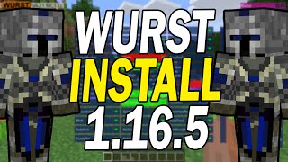 How To Get Cheats Minecraft 1165  Download amp Install WURST Cheat Client  Fabric [upl. by Alyehc]