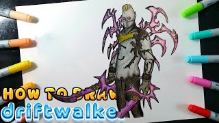 HOW TO DRAW DRIFTWALKER FROM FORTNITE SEASON 8 [upl. by Carlson991]